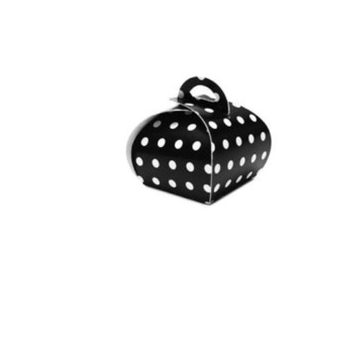 Confectionery Boxes- Made with Recycled Material- Black Color or Polkadot